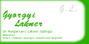 gyorgyi lakner business card